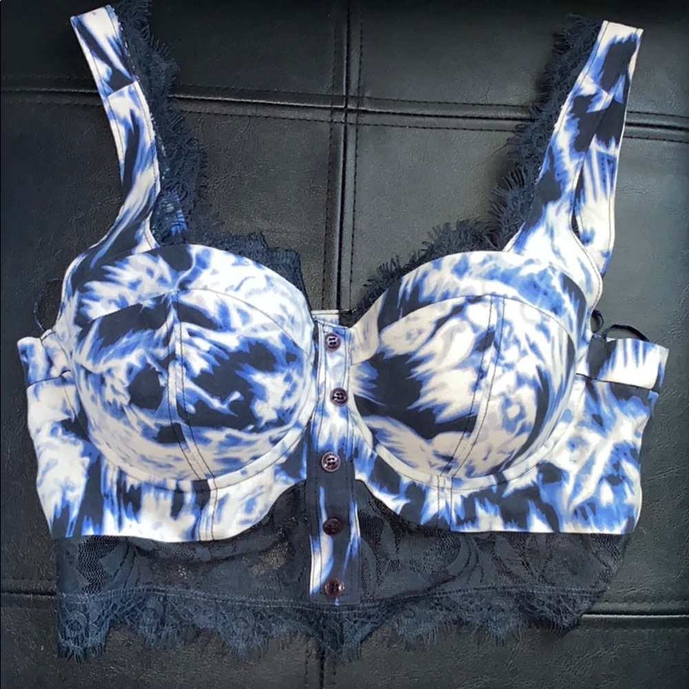 GUESS bustier crop top